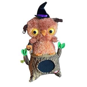 Hallmark Animated Tree Owl Witch Plush Singing Stuffed Halloween Light Up